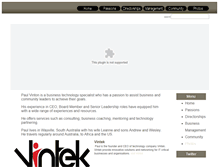 Tablet Screenshot of paulvinton.com